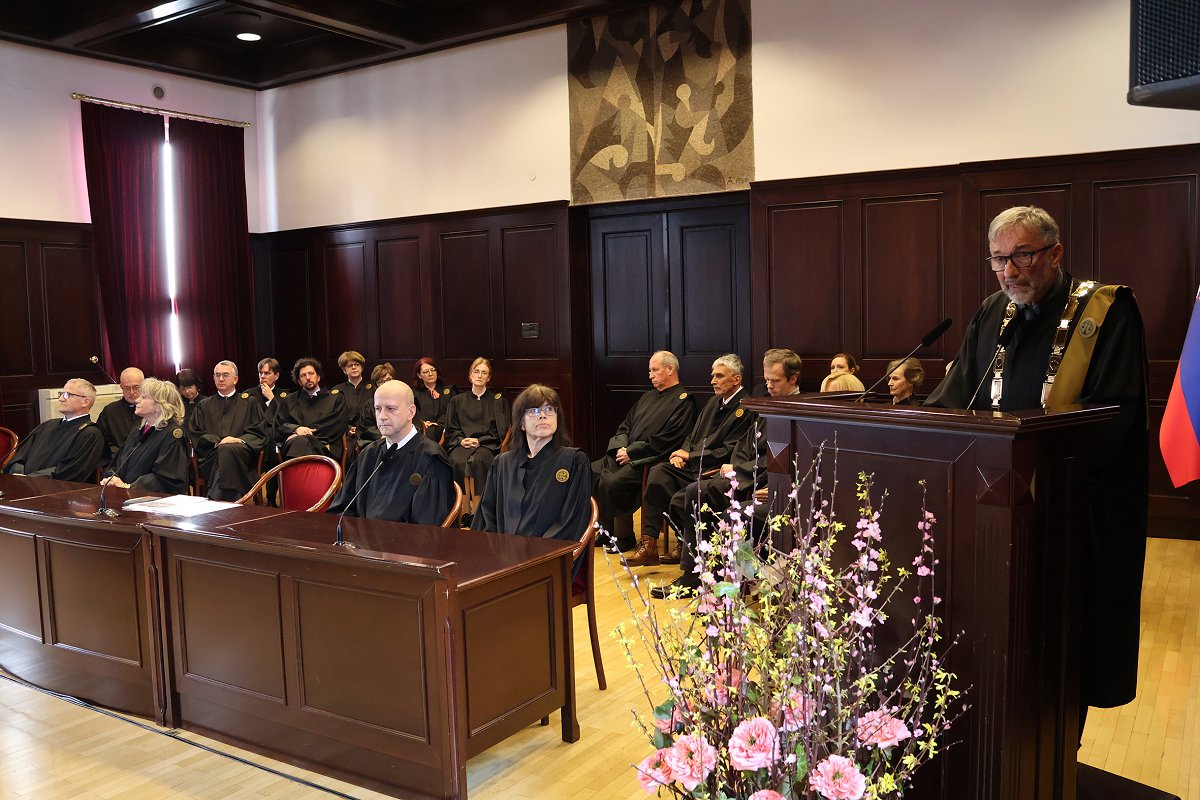 Otvoritev sodnega leta 2024 - govornik je predsednik VSRS dr. Miodrag Đorđević