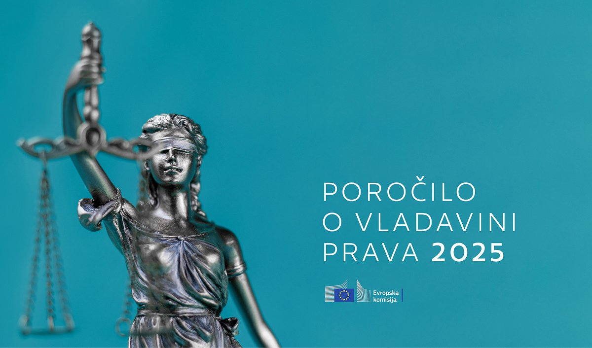 Poročilo o vladavini prava 2025 - naslovna slika